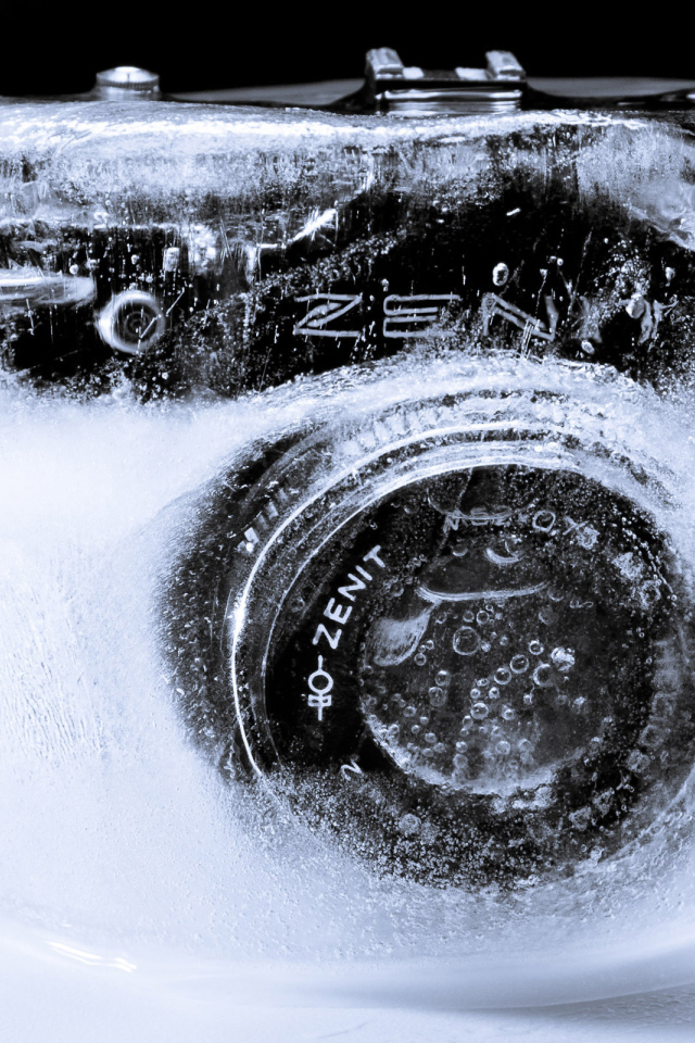 Замороженный фотоаппарат