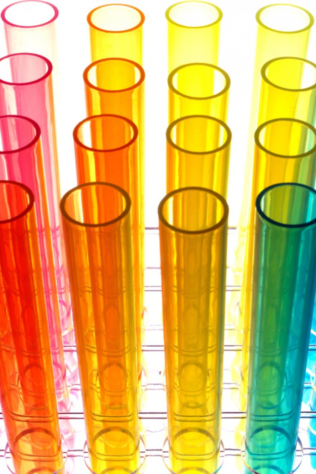 Разноцветные пробирки