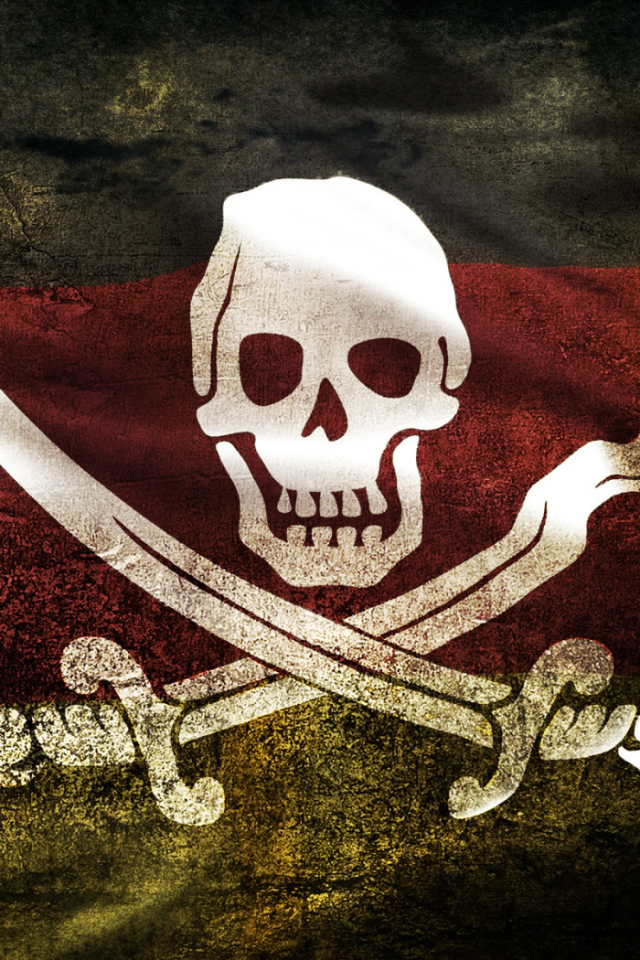 Череп и сабли Пиратский флаг