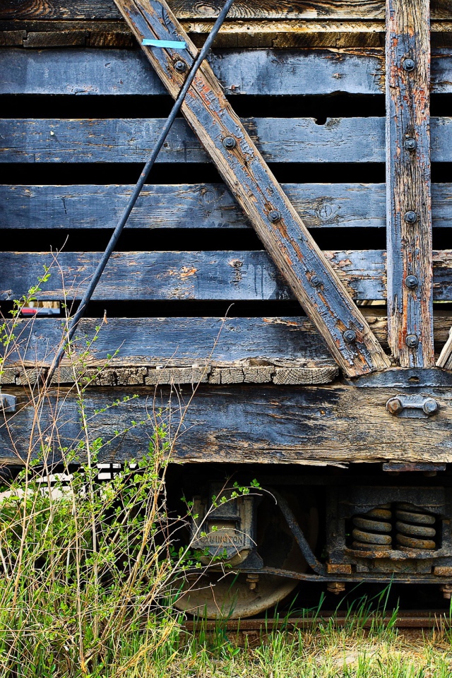 Вагон товарного поезда