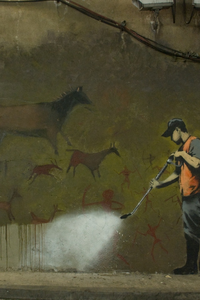 стрит арт Banksy