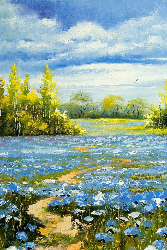 Синие цветы