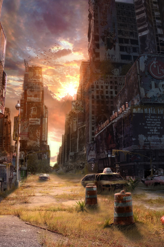 Закат на Таймс Сквер