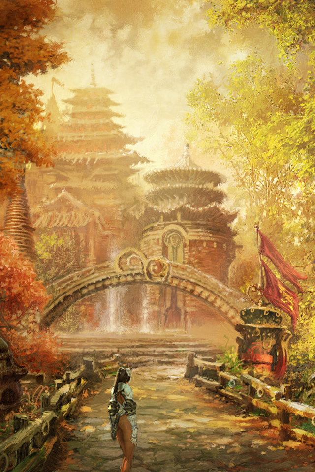 Девушка в саду