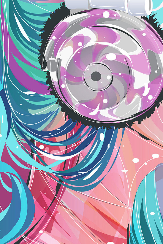 Девушка в наушниках