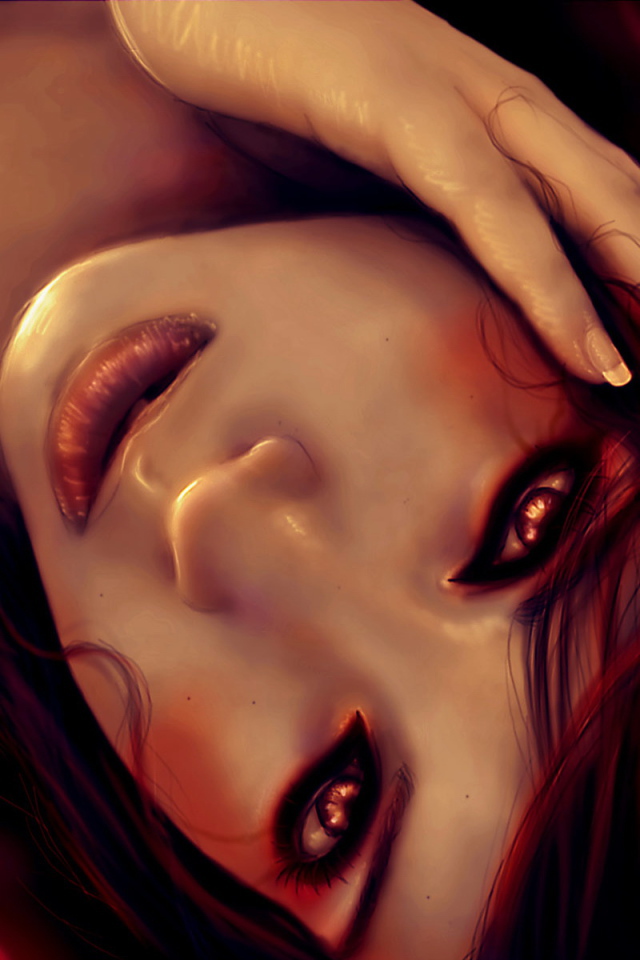 Подруга с красными волосами