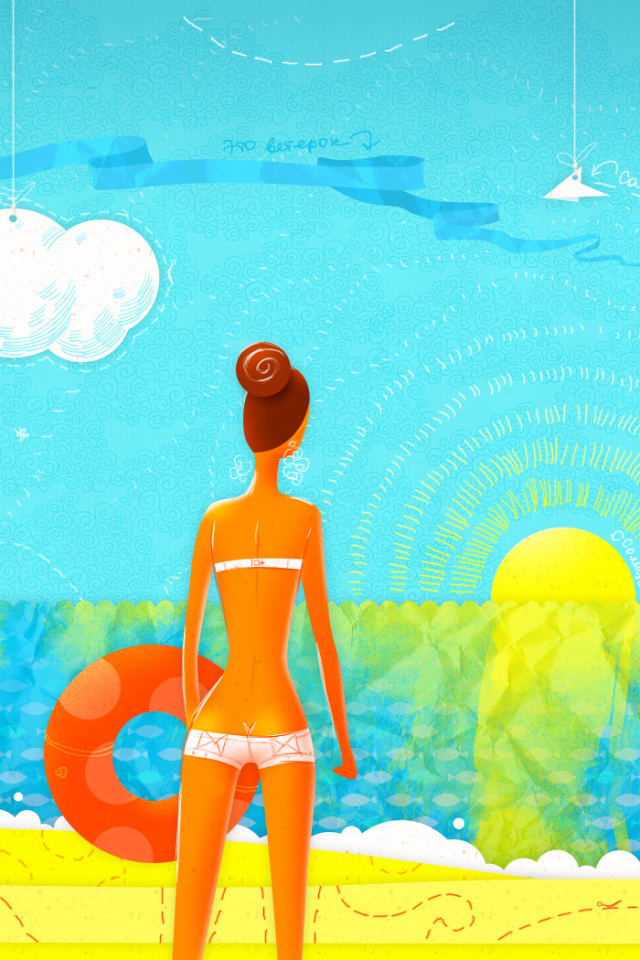 Девушка на пляже