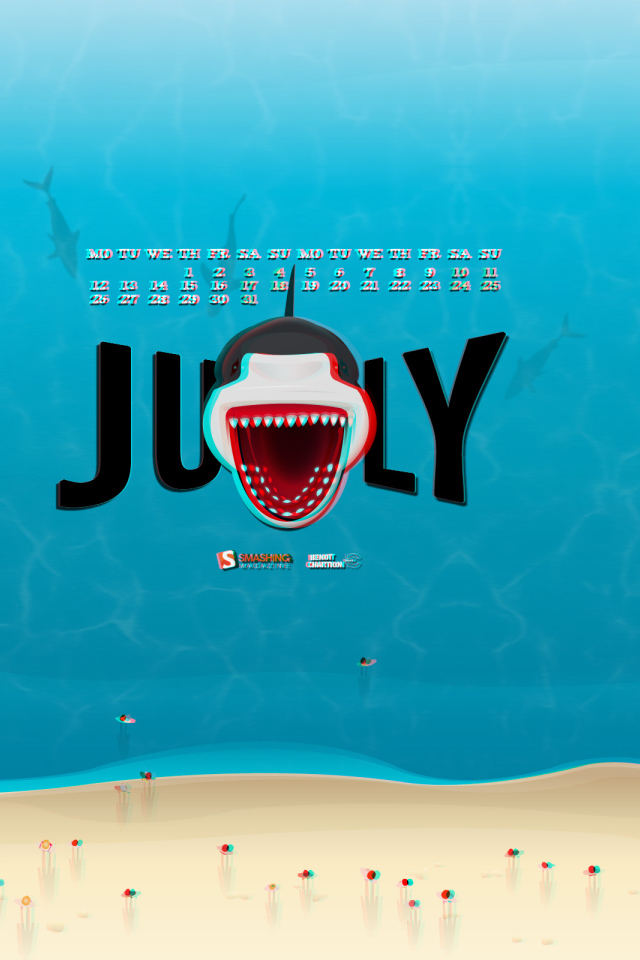 Акула 3D обои для рабочего стола