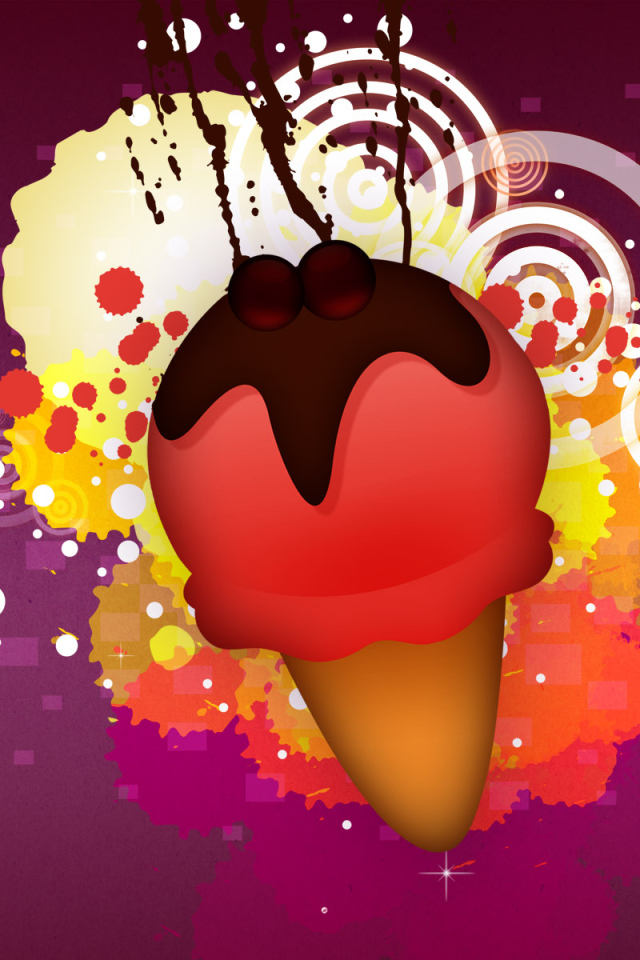 Векторное мороженое