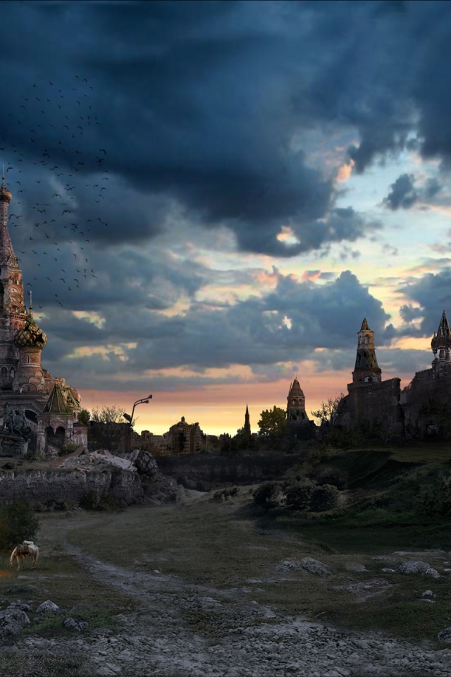 Постапокалиптический закат Москва