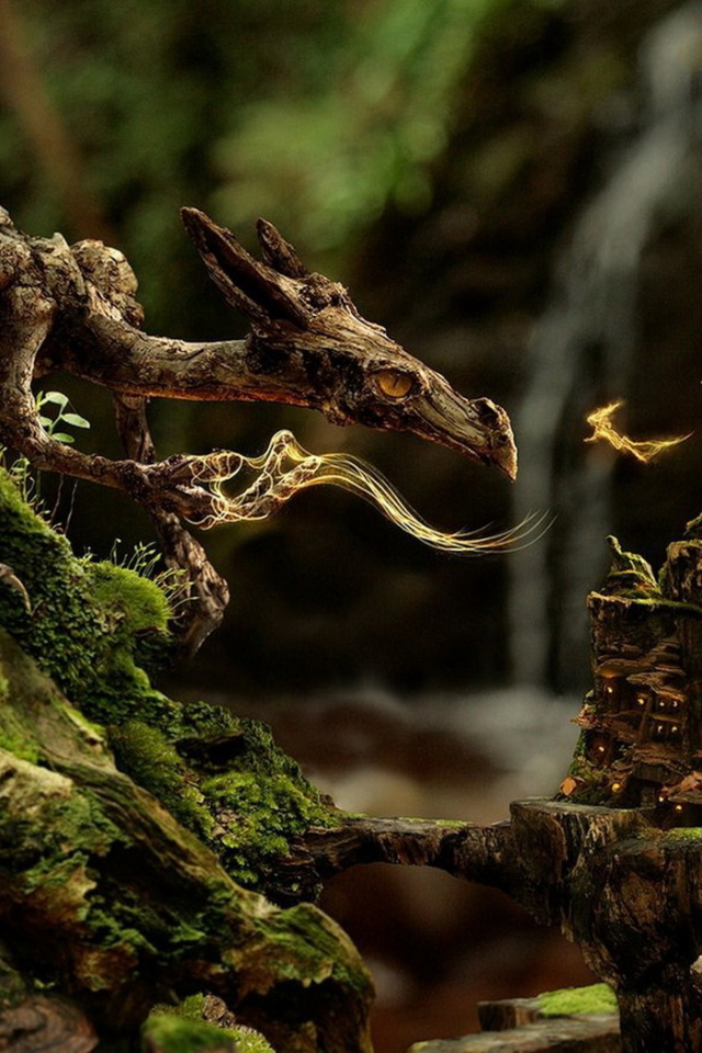 Дракон и лесная фея