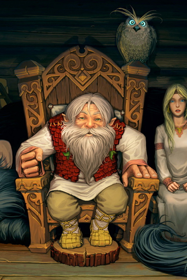 В избе собрались