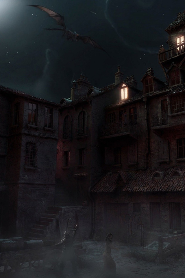 Монстр в ночном небе