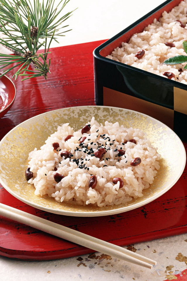 Рис с фасолью