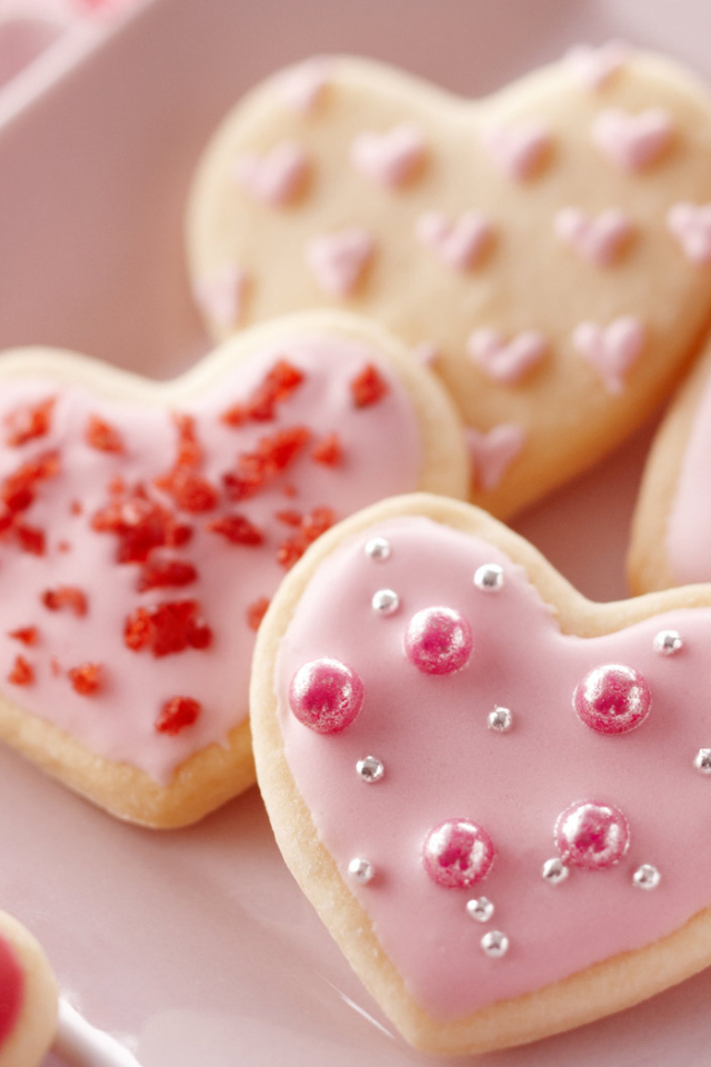 Печенье в форме сердца