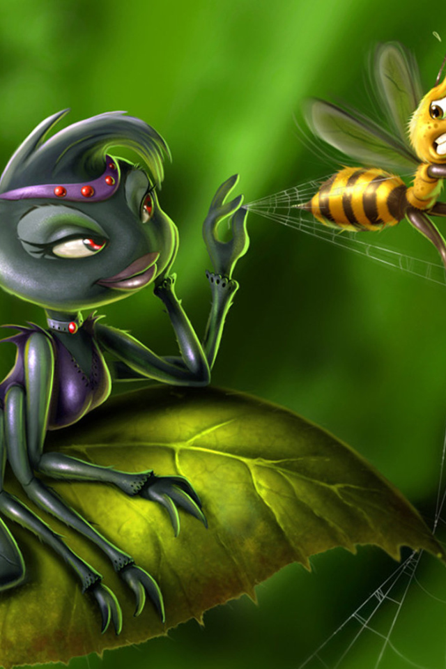 Пойманная пчелка