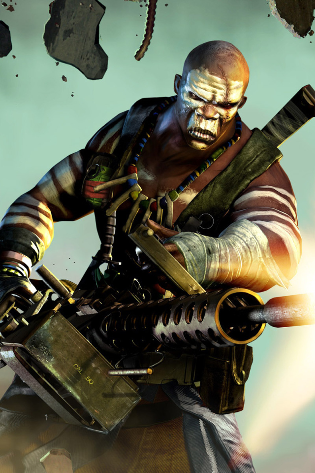 Негр с пулеметом