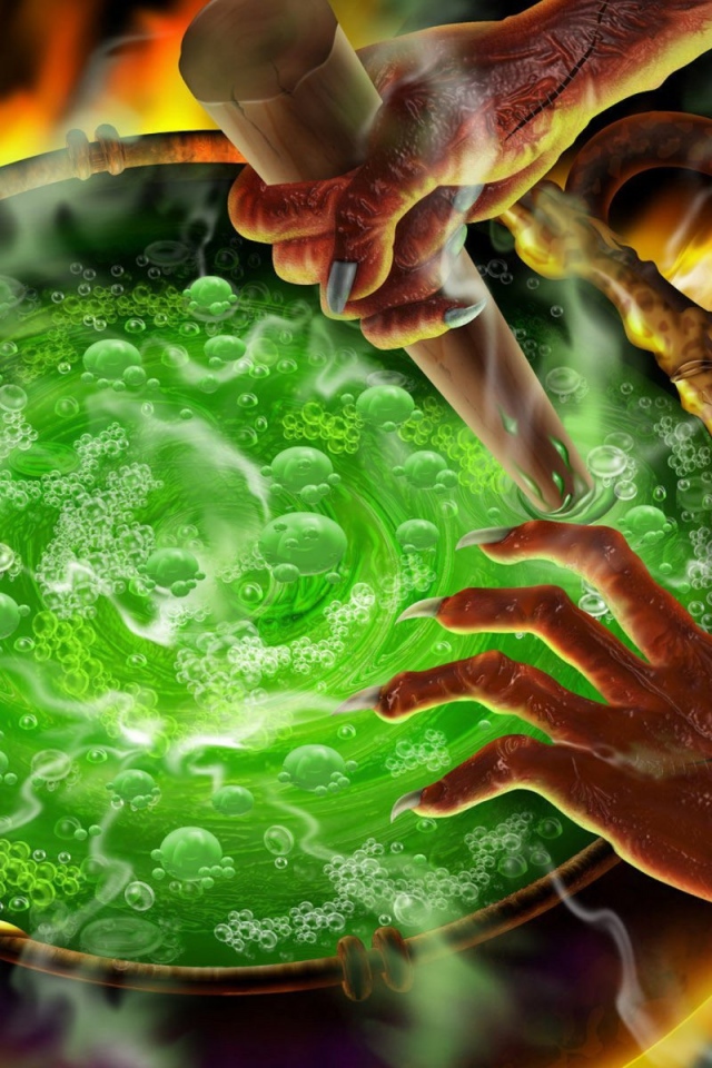 Бурлящий котел на Хэллоуин