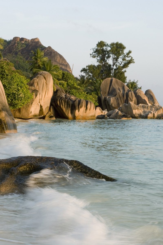 Пляж на берегу рая