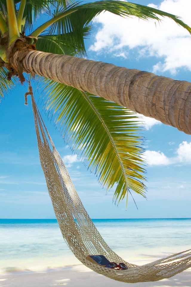 Гамак на берегу океана