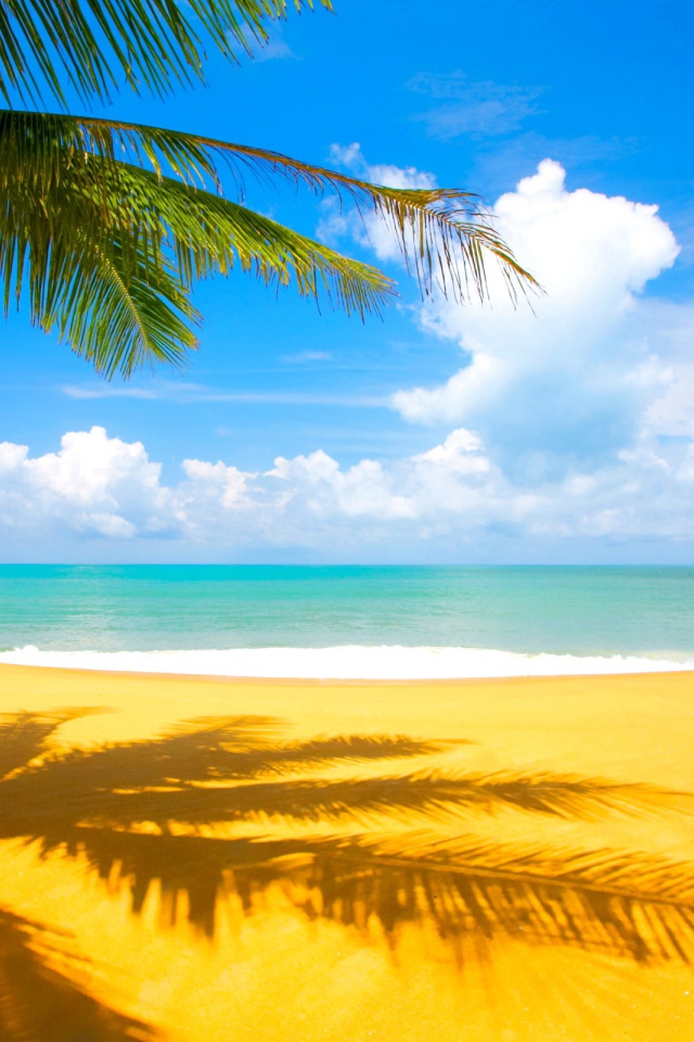 Желтый пляж