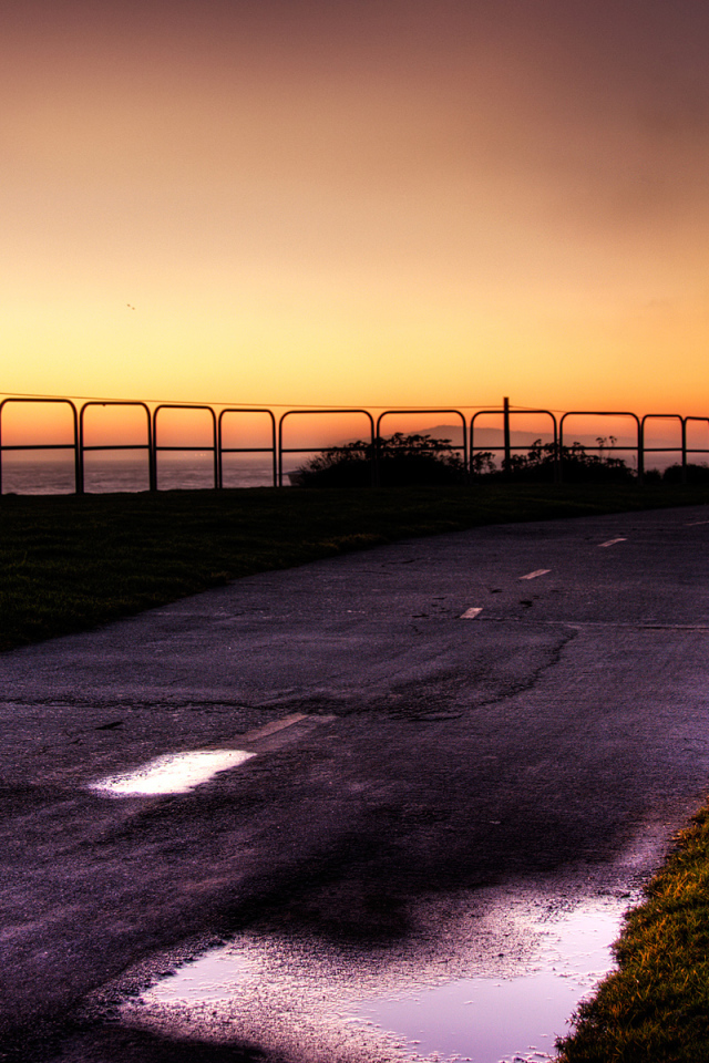 Дорога на закате