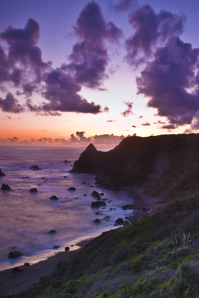Вечерний закат солнца
