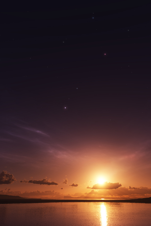 Вечером на закате