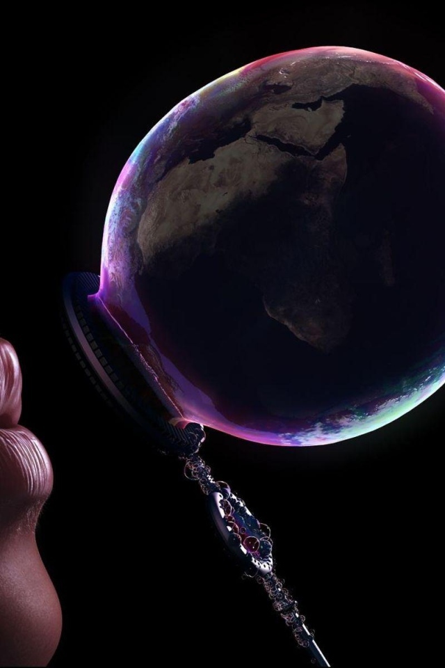 Мыльный пузырь Планета Земля