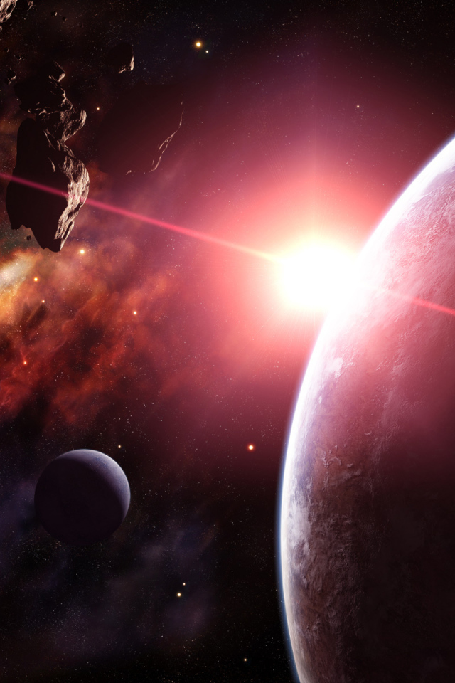 Астероиды и планета