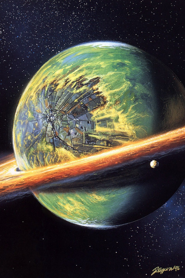 Холодная планета Рисунок ретро