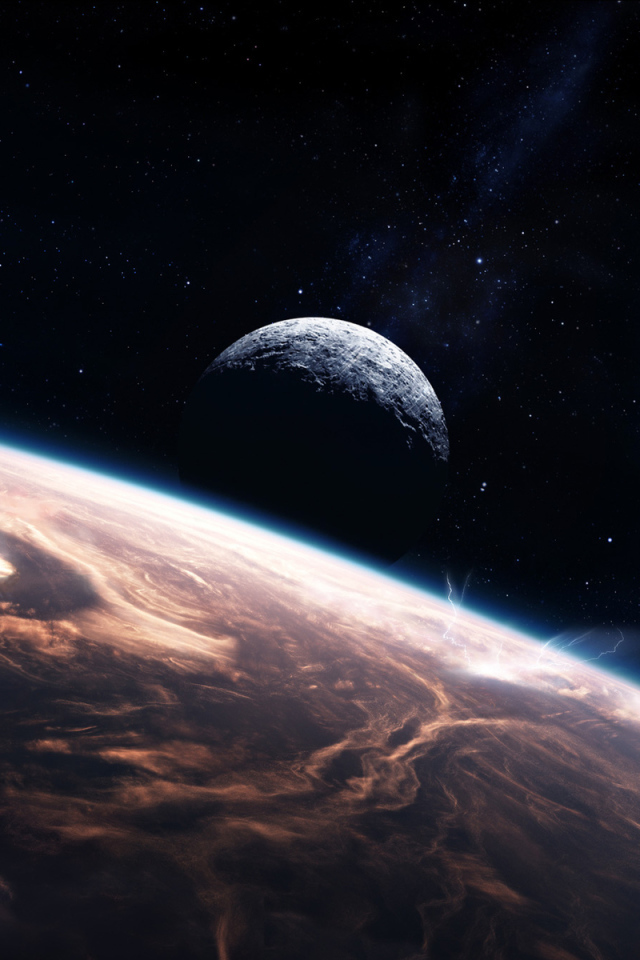 Планета, молнии