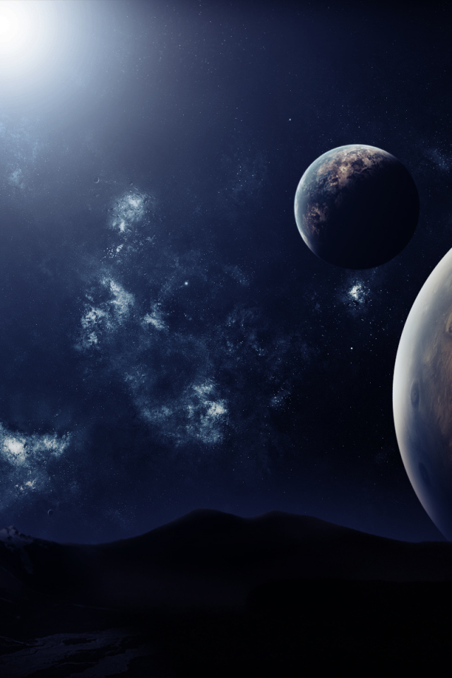 Планеты над горами