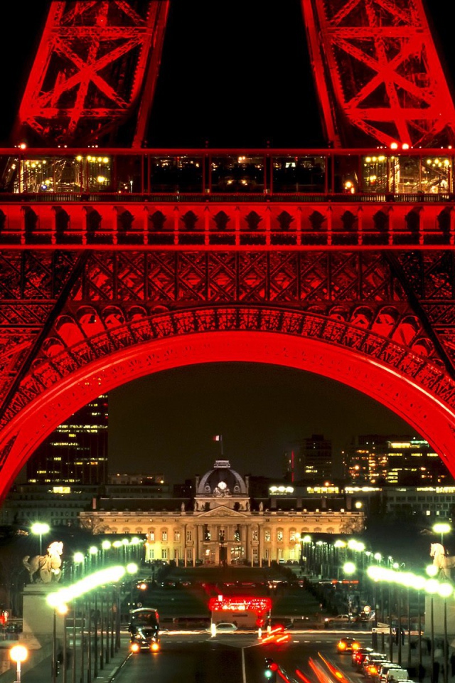 Ночной Париж Эйфелева башня