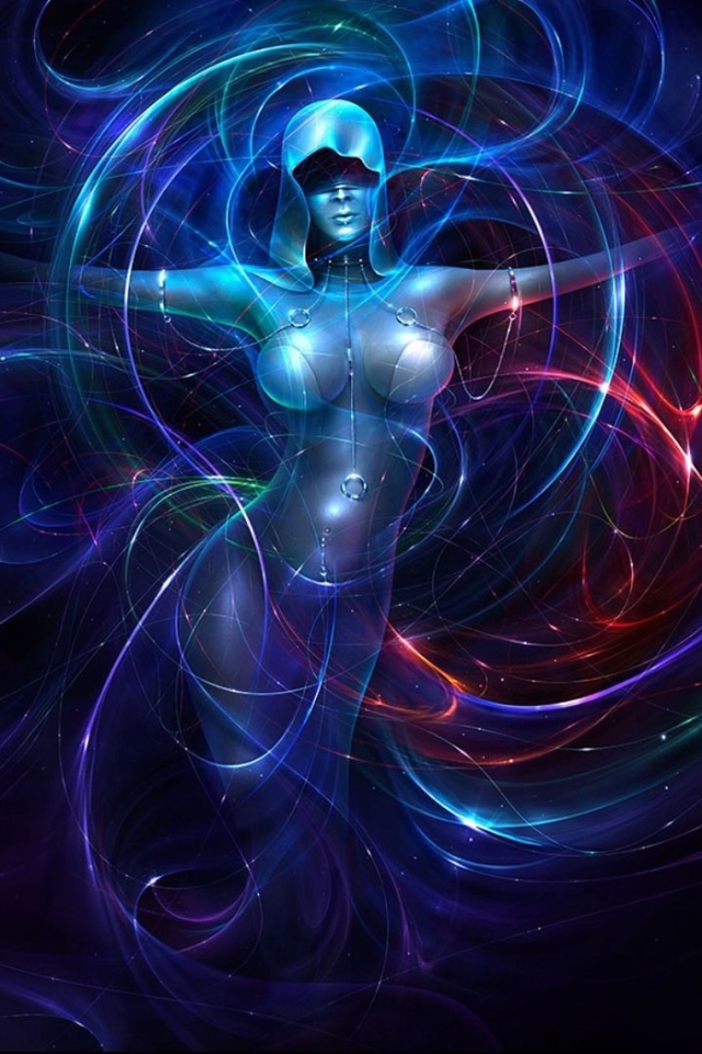 Девушка в неоне