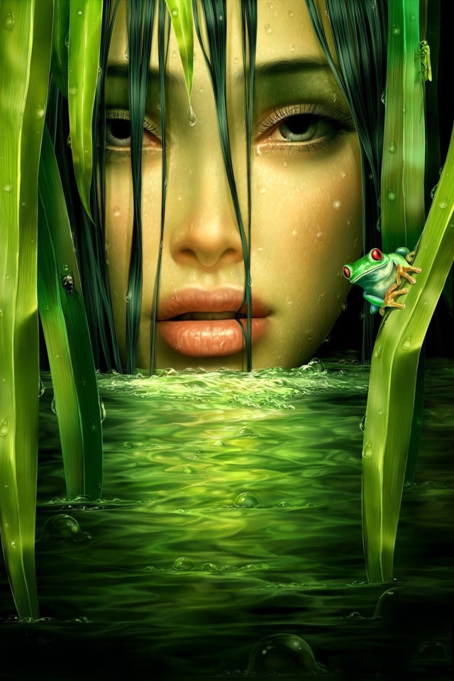 Зеленая девушка