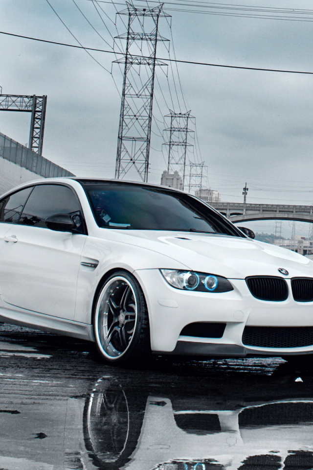 white BMW