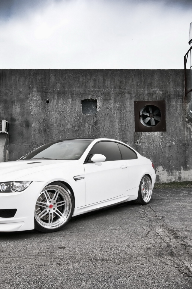 white BMW M3