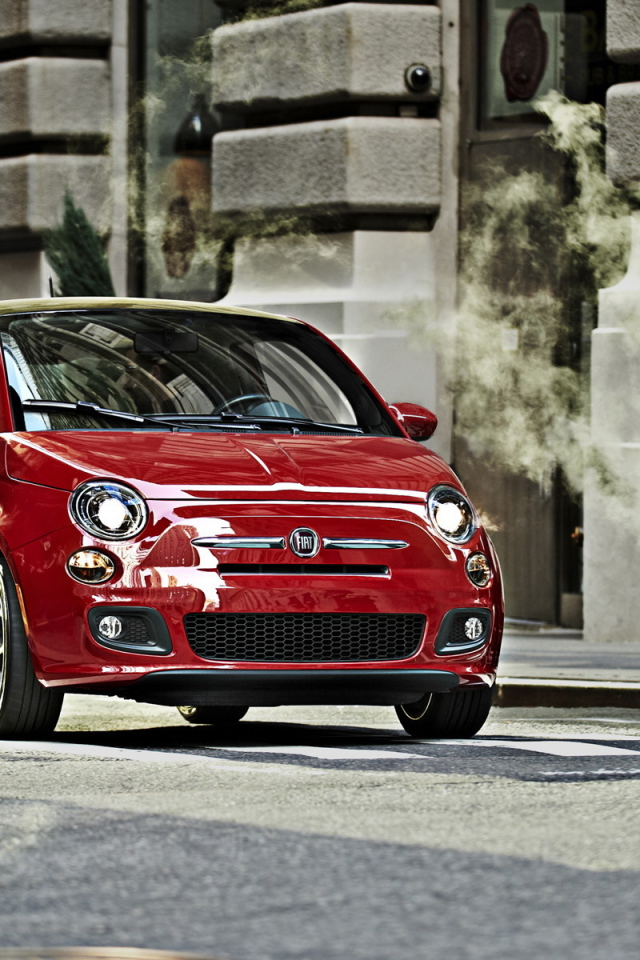 Fiat-500 red