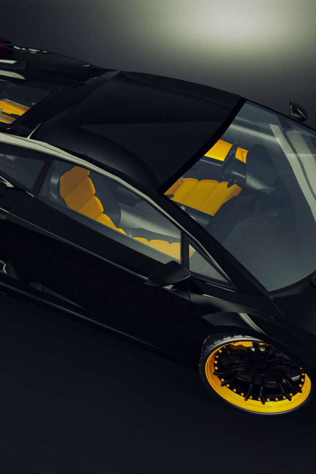 Черный Lamborghini