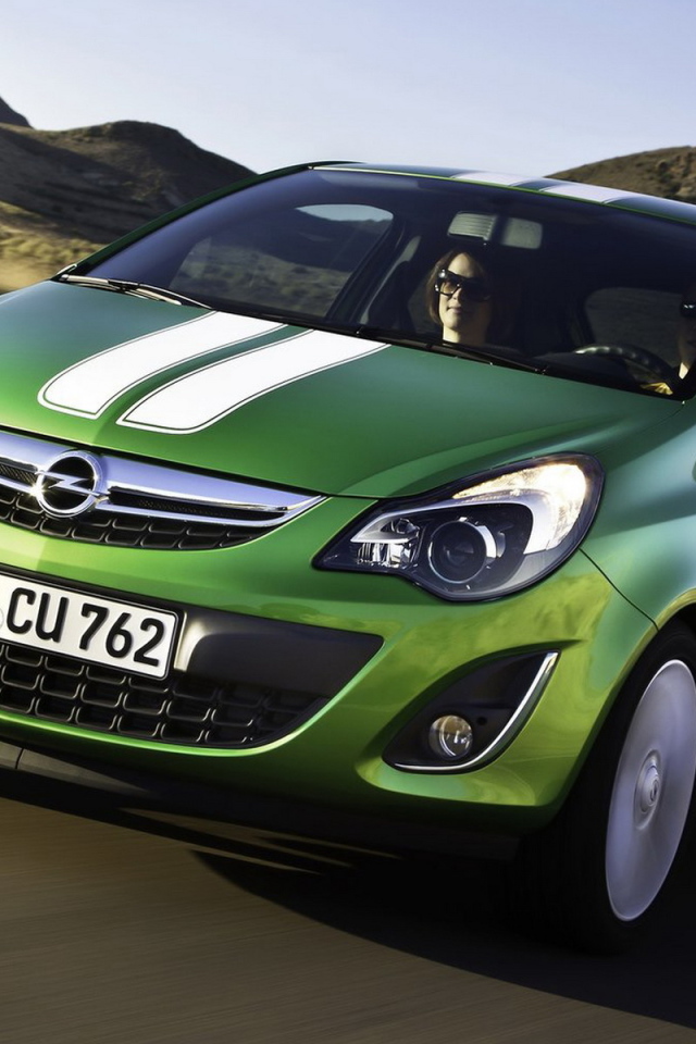 Opel-Corsa в движении