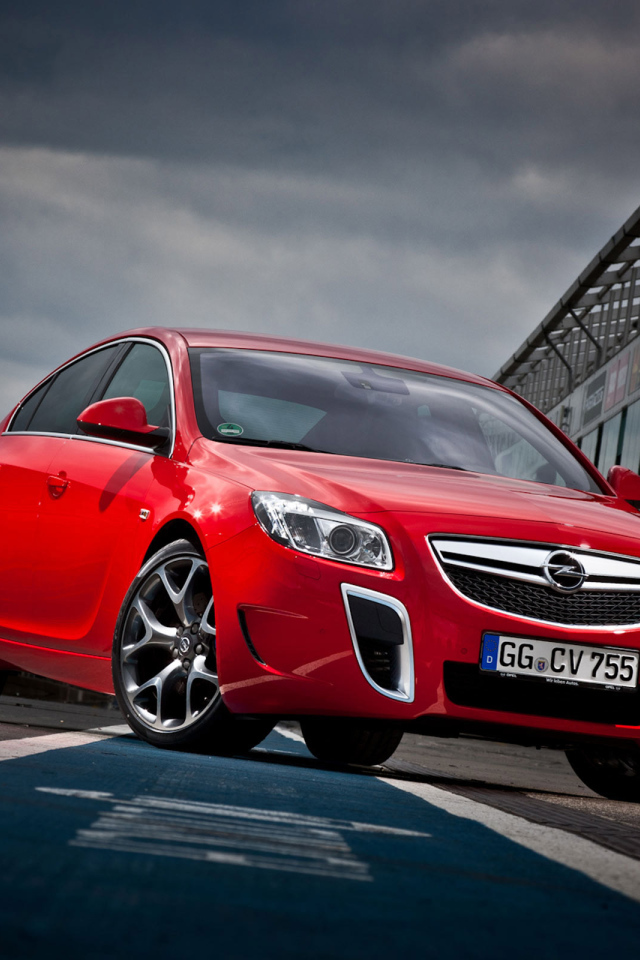 red Opel Insignia OPC