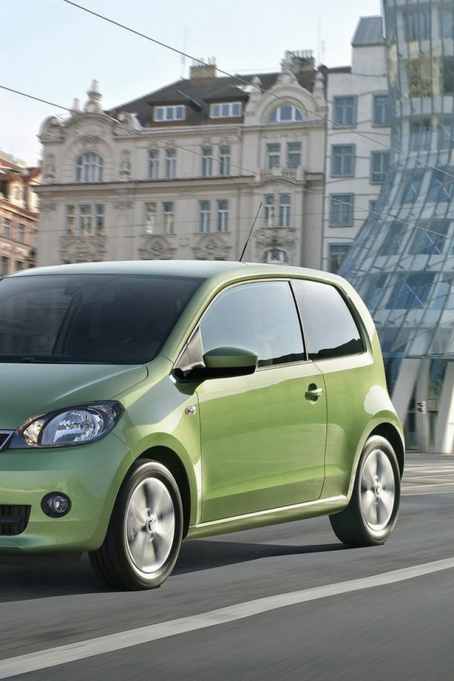 Зеленый Skoda-Citigo
