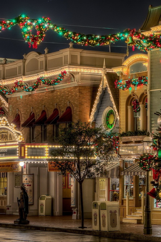 улица на Рождество