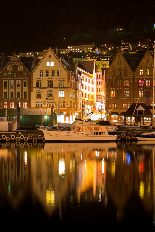 Отражение ночного города