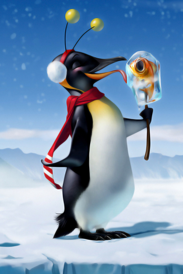 Довольный пингвин