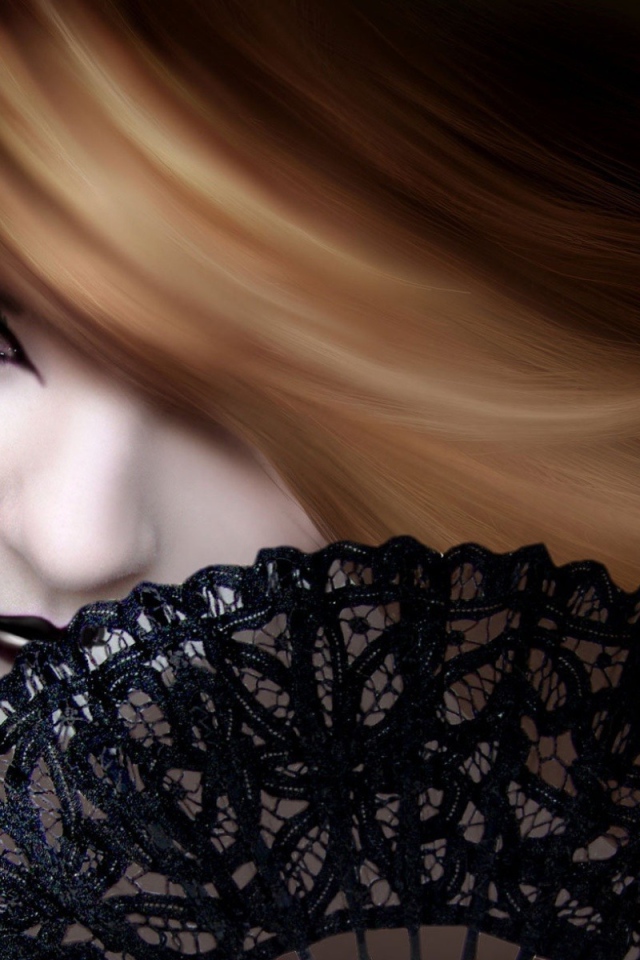 Девушка с веером