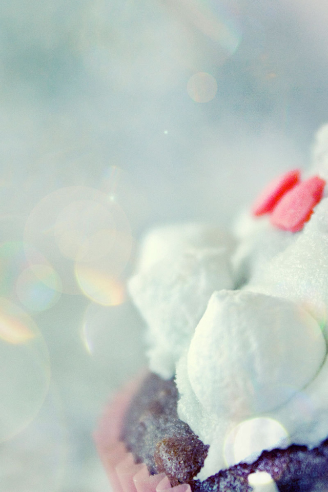 Пирожное с сердечками