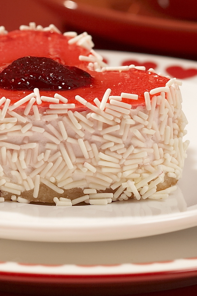 Пирожное сердцем