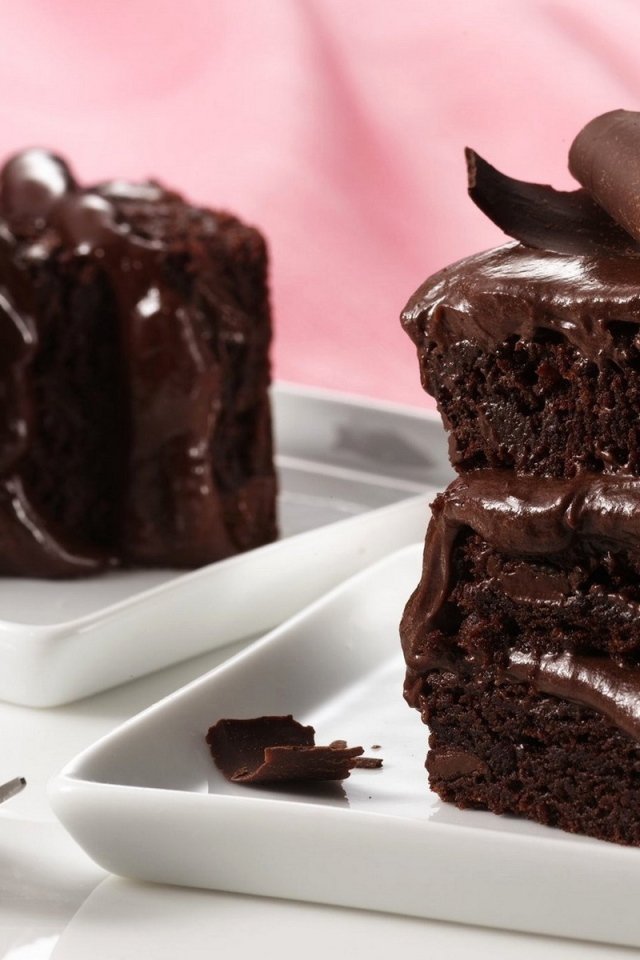 Очень шоколадное пирожное